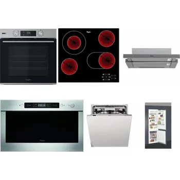 Set domácích spotřebičů WHIRLPOOL OMSK58HU1SX + WHIRLPOOL AKT 8190/BA + WHIRLPOOL AKR 749/1 IX + WHIRLPOOL AMW 439 IX + WHIRLPOOL WIO 3O540 PELG + WHIRLPOOL ART 66112