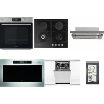 Set domácích spotřebičů WHIRLPOOL OMSK58HU1SX + WHIRLPOOL GOFL 629/NB + WHIRLPOOL AKR 5390/1 IX + WHIRLPOOL AMW 439 IX + WHIRLPOOL WSIO 3O34 PFE X + WHIRLPOOL ART 66112