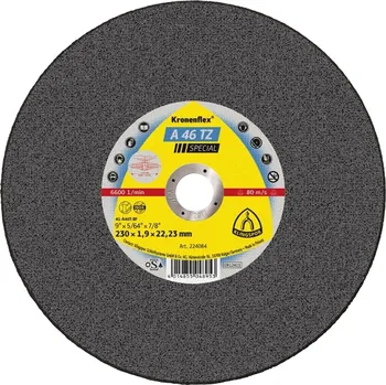 Řezný kotouč KLINGSPOR Kotouč řezný na nerez/ocel A 46 TZ Special | 180x1,6x22,2 mm