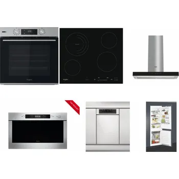 Set domácích spotřebičů WHIRLPOOL OMSK58HU1SX + WHIRLPOOL AKT 8900 BA + WHIRLPOOL WHBS 62F LT K + WHIRLPOOL AMW 423/IX + WHIRLPOOL WSBO 3O34 PF X + WHIRLPOOL ART 65031