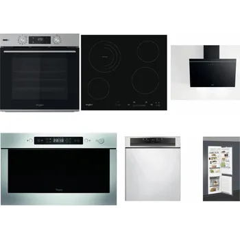 Set domácích spotřebičů WHIRLPOOL OMSK58HU1SX + WHIRLPOOL AKT 8900 BA + WHIRLPOOL AKR 62F LT K + WHIRLPOOL AMW 439 IX + WHIRLPOOL WBC 3C34 PF X + WHIRLPOOL ART 66112