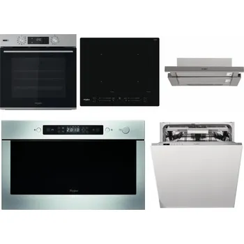 Set domácích spotřebičů WHIRLPOOL OMSK58HU1SX + WHIRLPOOL WL S7260 NE + WHIRLPOOL AKR 5390/1 IX + WHIRLPOOL AMW 439 IX + WHIRLPOOL WIO 3T133 PLE