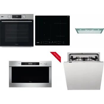 Set domácích spotřebičů WHIRLPOOL OMSK58HU1SX + WHIRLPOOL WL B8160 NE + WHIRLPOOL AKR 650/1 IX + WHIRLPOOL AMW 423/IX + WHIRLPOOL WIC 3C33 PFE