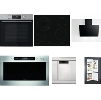 Set domácích spotřebičů WHIRLPOOL OMSK58HU1SX + WHIRLPOOL AKT 8900 BA + WHIRLPOOL AKR 62F LT K + WHIRLPOOL AMW 439 IX + WHIRLPOOL WSBO 3O34 PF X + WHIRLPOOL ART 65031