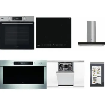 Set domácích spotřebičů WHIRLPOOL OMSK58HU1SX + WHIRLPOOL WL S7260 NE + WHIRLPOOL WHBS 62F LT K + WHIRLPOOL AMW 439 IX + WHIRLPOOL WSIO 3O34 PFE X + WHIRLPOOL ART 66112