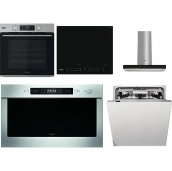 Set domácích spotřebičů WHIRLPOOL OMSK58HU1SX + WHIRLPOOL WL S7260 NE + WHIRLPOOL WHBS 62F LT K + WHIRLPOOL AMW 439 IX + WHIRLPOOL WIO 3T133 PLE