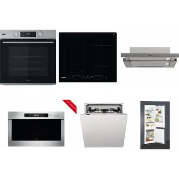 Set domácích spotřebičů WHIRLPOOL OMSK58HU1SX + WHIRLPOOL WL B8160 NE + WHIRLPOOL AKR 5390/1 IX + WHIRLPOOL AMW 423/IX + WHIRLPOOL WIC 3C33 PFE + WHIRLPOOL ART 65031