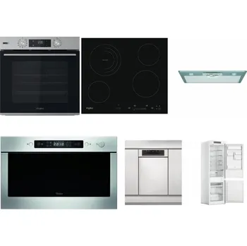 Set domácích spotřebičů WHIRLPOOL OMSK58HU1SX + WHIRLPOOL AKT 8900 BA + WHIRLPOOL AKR 650/1 IX + WHIRLPOOL AMW 439 IX + WHIRLPOOL WSBO 3O34 PF X + WHIRLPOOL WHC18 T311