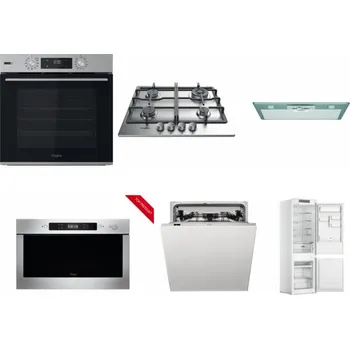 Set domácích spotřebičů WHIRLPOOL OMSK58HU1SX + WHIRLPOOL TKRL 661 IX EU + WHIRLPOOL AKR 650/1 IX + WHIRLPOOL AMW 423/IX + WHIRLPOOL WIC 3C33 PFE + WHIRLPOOL WHC18 T311
