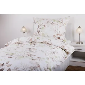 Povlečení JAN peří Luxusní bavlněné povlečení - renforce - zelená lupínka - Luxusní bavlněné povlečení - renforce - zelená lupínka - souprava povlečení 70x90 + 140x200