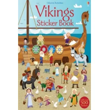 První čtění Vikings Sticker Book – Fiona Watt & Paul Nicholls (EN)