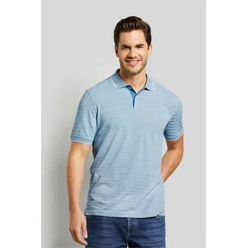 Pánské tričko Bugatti pánské triko s límečkem 8150 35092 350 Modrá M