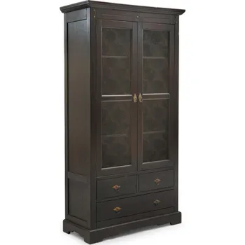 Vinotéka Vitrína černá masiv akácie Samba