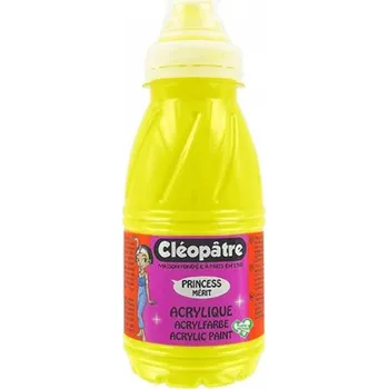 Olejová barva Cleopatre Akrylová barva CLEOPATRE 250 ml ŽLUTÁ