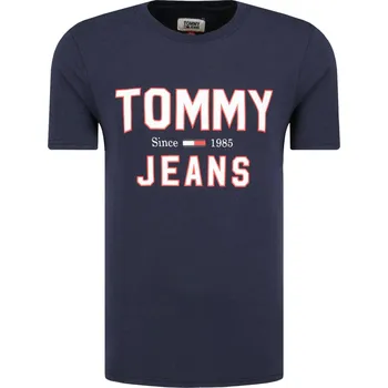 Pánské oblečení Tommy Jeans Tričko TJM ESSENTIAL | Barva:tmavě modrá | Velikost:XL