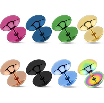 Piercing Piercingate Falešný piercing PFA00306 - Barva/Motiv: Světle modrá, Délka tyčky: 6 mm, Průměr tyčky: 1,2 mm