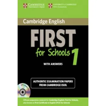 Učebnice Cambridge English First for Schools 1 Self-study Pack (student's Book with Answers and Audio CDs (2)): Authentic Examination Papers from Cambridge ESOL – Cambridge ESOL (EN)