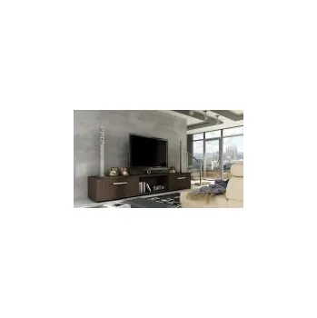 Televizní stolek FALCO Televizní stolek Malton Mat čokoládová