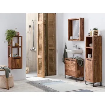 Koupelnový nábytek Koupelnový set z masivu Victoria světlá akácie