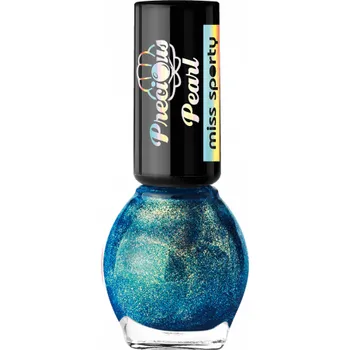 Lak na nehty Miss Sporty lak na nehty 7 ml Precious Pearl 050 Turquoise Pearls modro-zelený