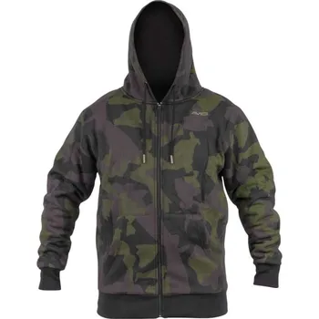 Avid Carp Distortion Zip Hoodie Camo, L