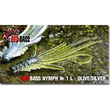 Umělá nástraha Nymfa Redbass Nr. 1 L 80 mm Olive/Silver