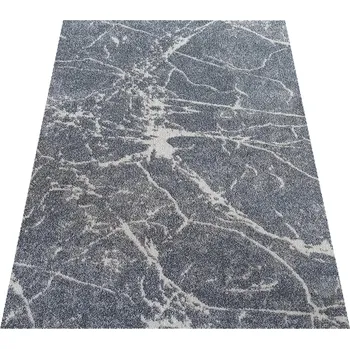 Koberec Makro Abra Moderní kusový koberec VISTA 07 Abstraktní šedý Rozměr: 240x330 cm