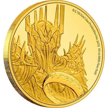 Exkluzivní zlatá mince Sauron™ 1/4 Oz 2021 (Lord of the Rings™) PROOF - (1.)