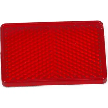 Příslušenství osvětlení automobilu odrazka obdélníková 39x57, samolepící, červená