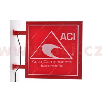 SVĚTELNÁ informační tabule - 600 x 600 mm (červená)