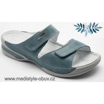 Dámská zdravotní obuv MEDISTYLE ZUZANA 2Z-E17/9 pantofel tyrkys vel.35-42, --- - 35