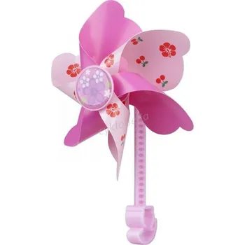 Větrník dětský Pro-T na řidítka červeno-růžový