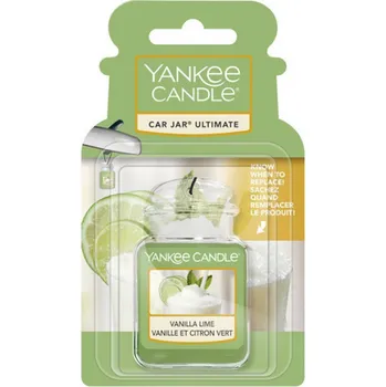 Vůně do auta Vůně do auta - Luxusní Visačka gelová - VANILLA LIME (Luxusní Gelová visačky YANKEE CANDLE Neutralizuje pachy a provoní auto až na 1 měsíc)