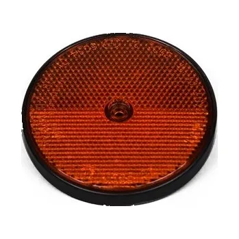 Příslušenství osvětlení automobilu odrazka 80mm, s dírou, oranžová