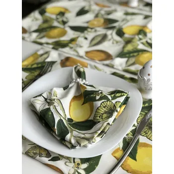 Papírový ubrousek Látkový ubrousek CITRON 35x35 CM