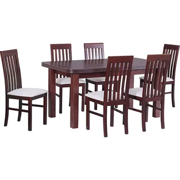 Jídelní set Jídelní set 6+1 Marek Vyberte Tkaninu:: Tkanina 35, Vyberte Moření:: Komplet ořech