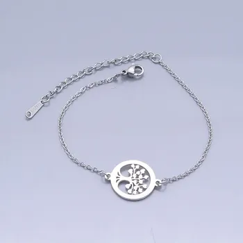 Náramek Nerezový náramek, se zapínáním, STROM ŽIVOTA, cca 17 cm, 1ks