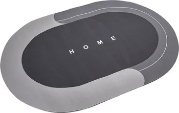 Home Life Koupelnová absorpční předložka ovál 50 x 80 cm šedá