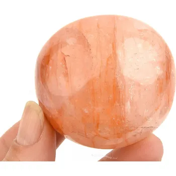 Přírodní kámen Křišťál s hematitem z Madagaskaru 123g