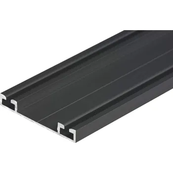 Nábytkové kování LAGUNA Dolní vedení Rama, dvojité, černá matná Délka profilu: 2,0 m