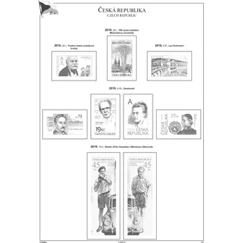Sběratelství Albové listy A4 POMfila ČR - r. 2019, rozšířená - (29 listů), vč. zesílených euroobalů, nezasklené, papír 160g