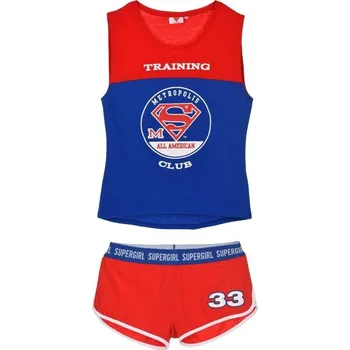 Dámské pyžamo Dámské letní pyžamo Supergirl - červeno-modré Velikost: M