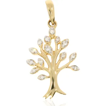 Přívěsek Zlatnictví Helios Zlatý strom života s Diamanty