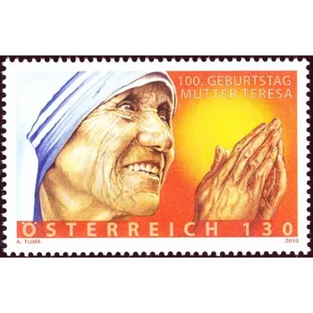 Sběratelství 100. výročí narození matky Terezy - Rakousko - 1,30 Euro