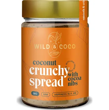 Bio kokosová pomazánka s kešu a kakaovými boby 300g, Wild&Coco