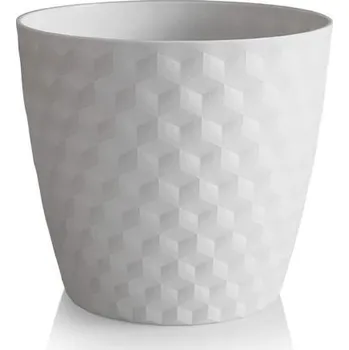 Obal na květináč Obal d36cm RUBY bílý matný, plast