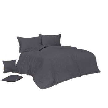 Povlečení Matějovský povlečení Lolita tmavě šedá Rozměr: 140 x 220 cm, 70 x 90 cm