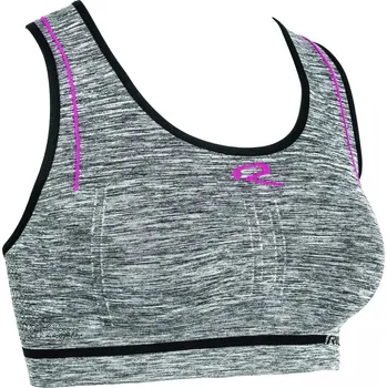 Dámské termo spodní prádlo RIDAY sportovní podprsenka LIGHT dámská melange/pink - L