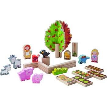 Dřevěná hračka Dřevěná zahrádka se zvířátky