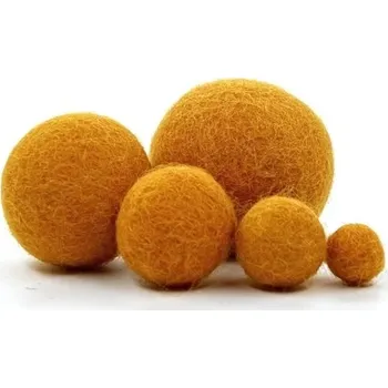 MMboutique Plstěná kulička vel.L 087-Gold